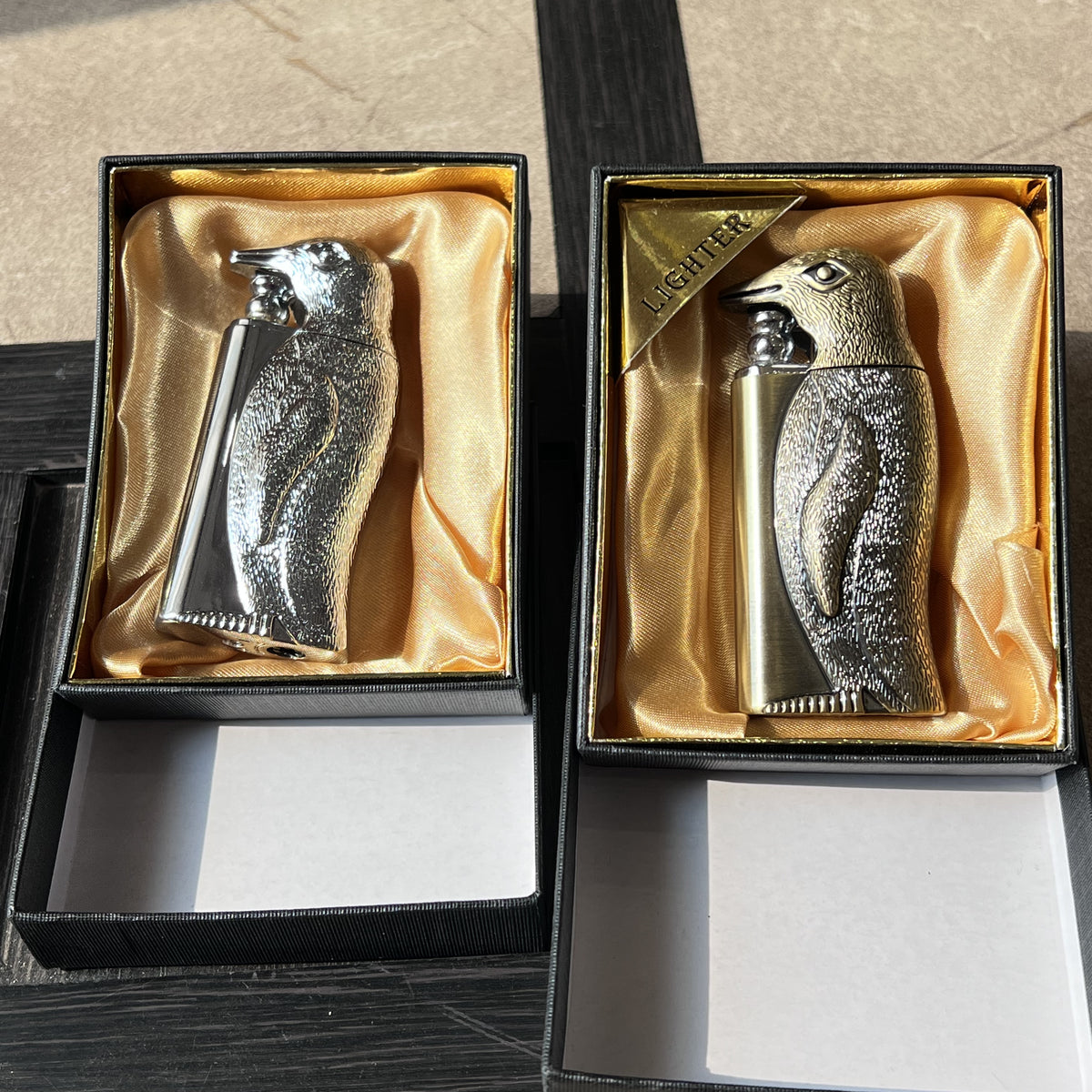 Vintage Penguin Dual Flame Lighter