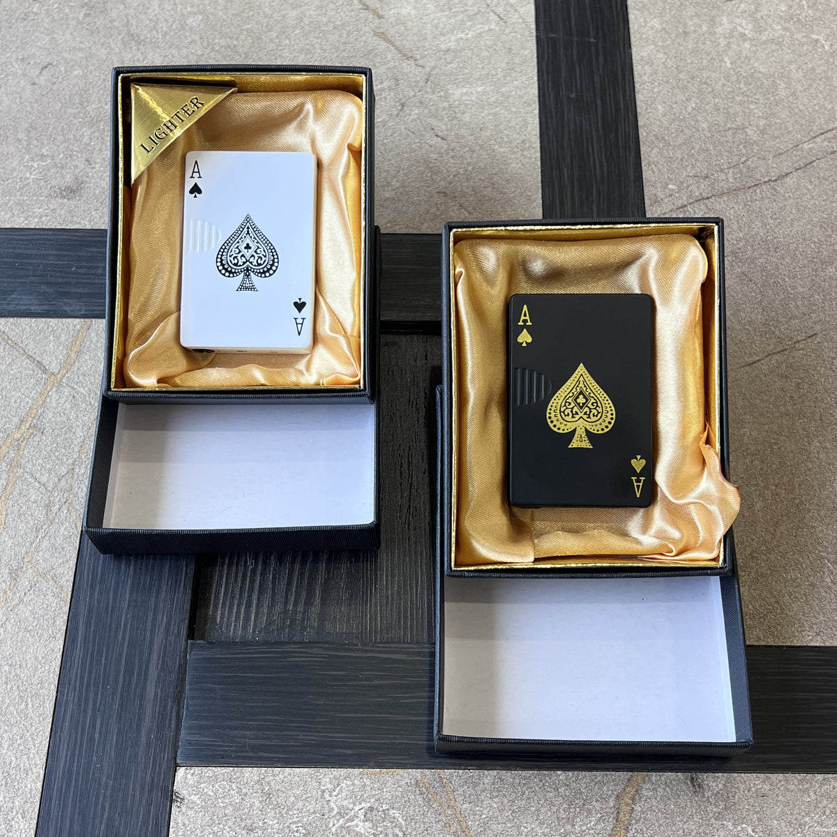 Ace of Spades Slide Torch Lighter with Green Jet Flame
