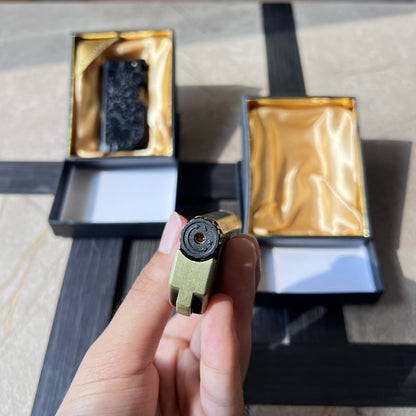 Vintage Floral Metal Soft Flame Butane Lighter