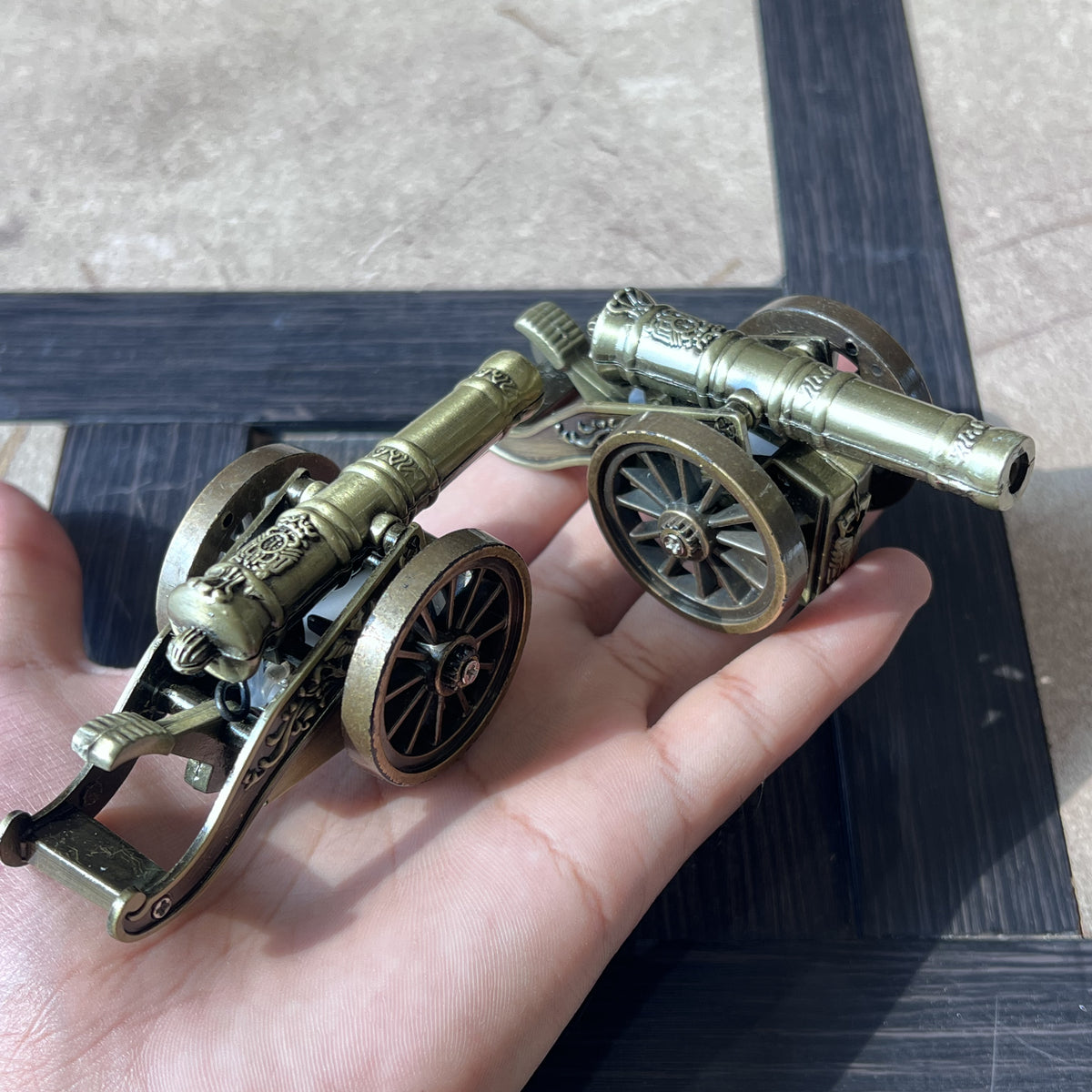 Vintage Artillery Cannon Tabletop Lighter
