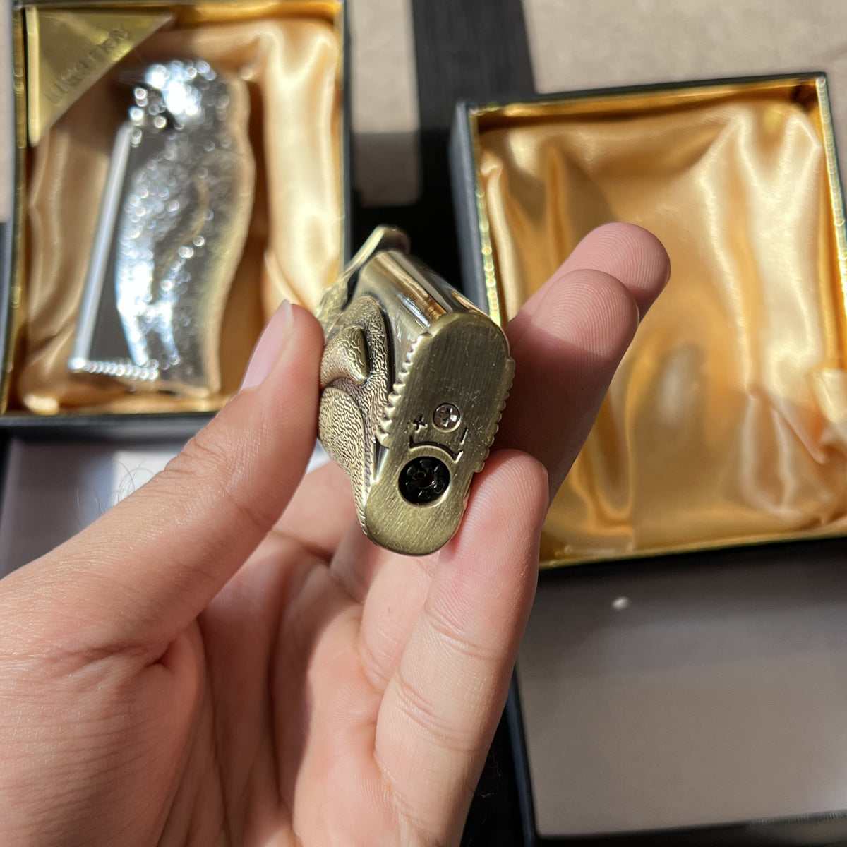 Vintage Penguin Dual Flame Lighter