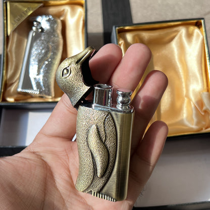 Vintage Penguin Dual Flame Lighter