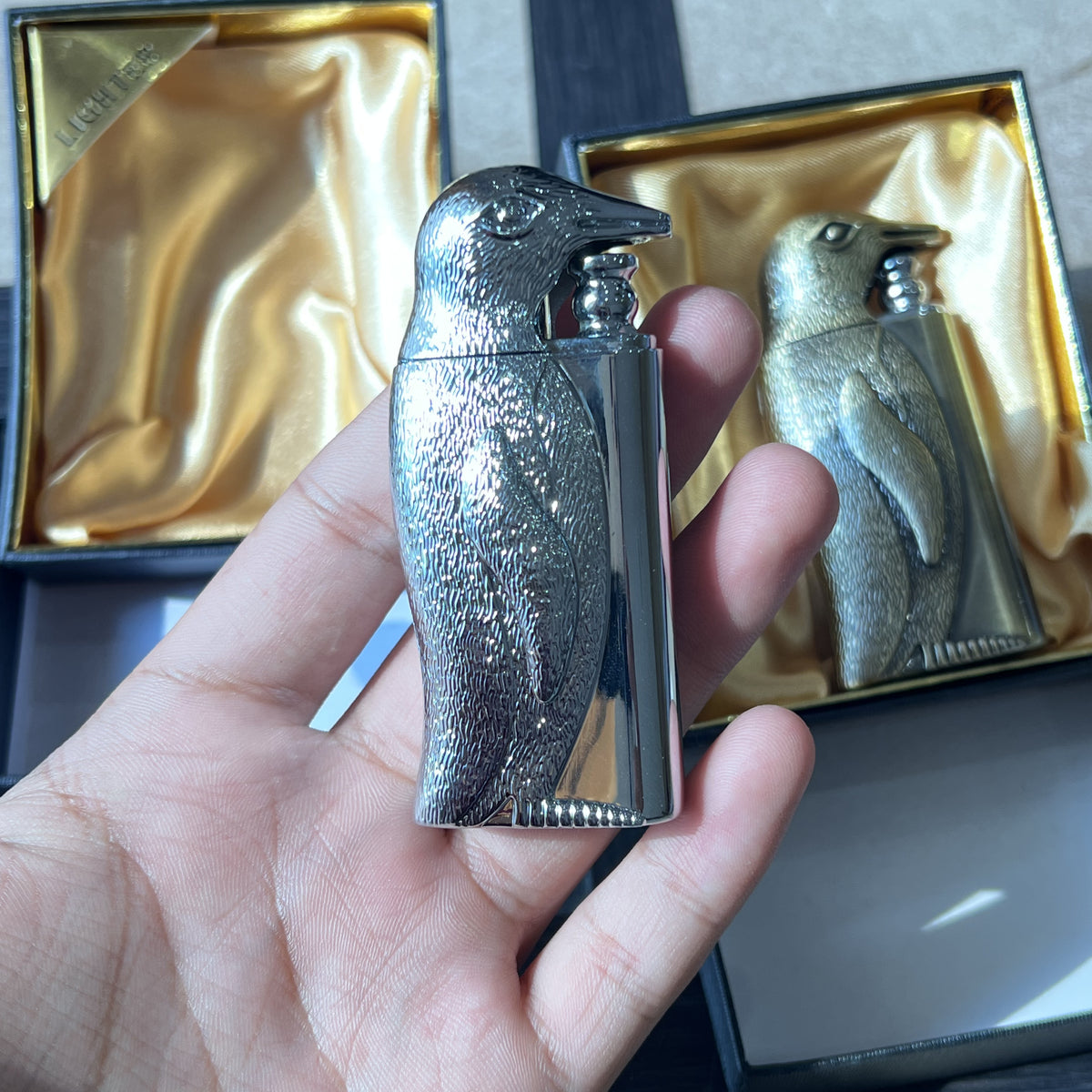 Vintage Penguin Dual Flame Lighter