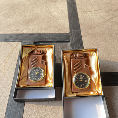 Vintage Watch Revolver Lighter