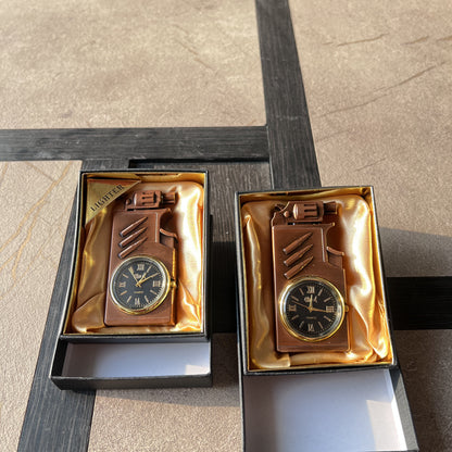 Vintage Watch Revolver Lighter