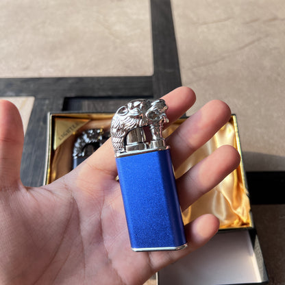 Sculpted Tiger Flip-Top Jet Butane Lighter