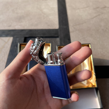 Sculpted Tiger Flip-Top Jet Butane Lighter