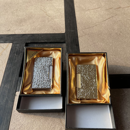 Hammered Metal Roller Strike Butane Lighter