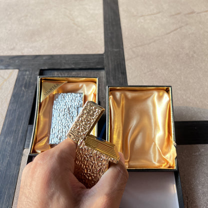 Hammered Metal Roller Strike Butane Lighter
