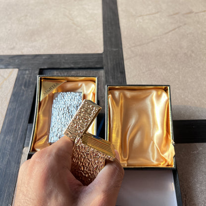 Hammered Metal Roller Strike Butane Lighter