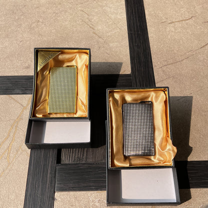 Textured Metal Side-Press Torch Lighter