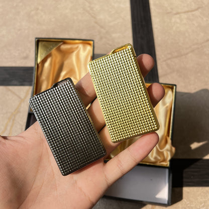 Textured Metal Side-Press Torch Lighter