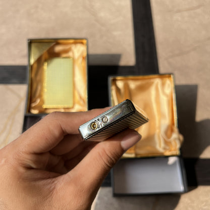 Textured Metal Side-Press Torch Lighter