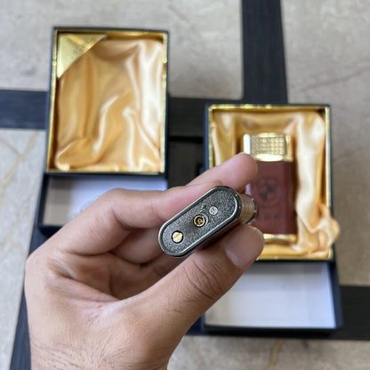 Leather Luxury Car Emblem Lighter