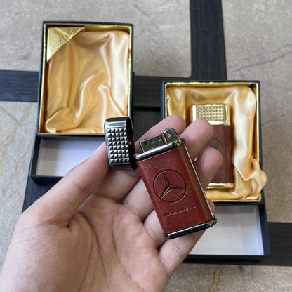 Leather Luxury Car Emblem Lighter