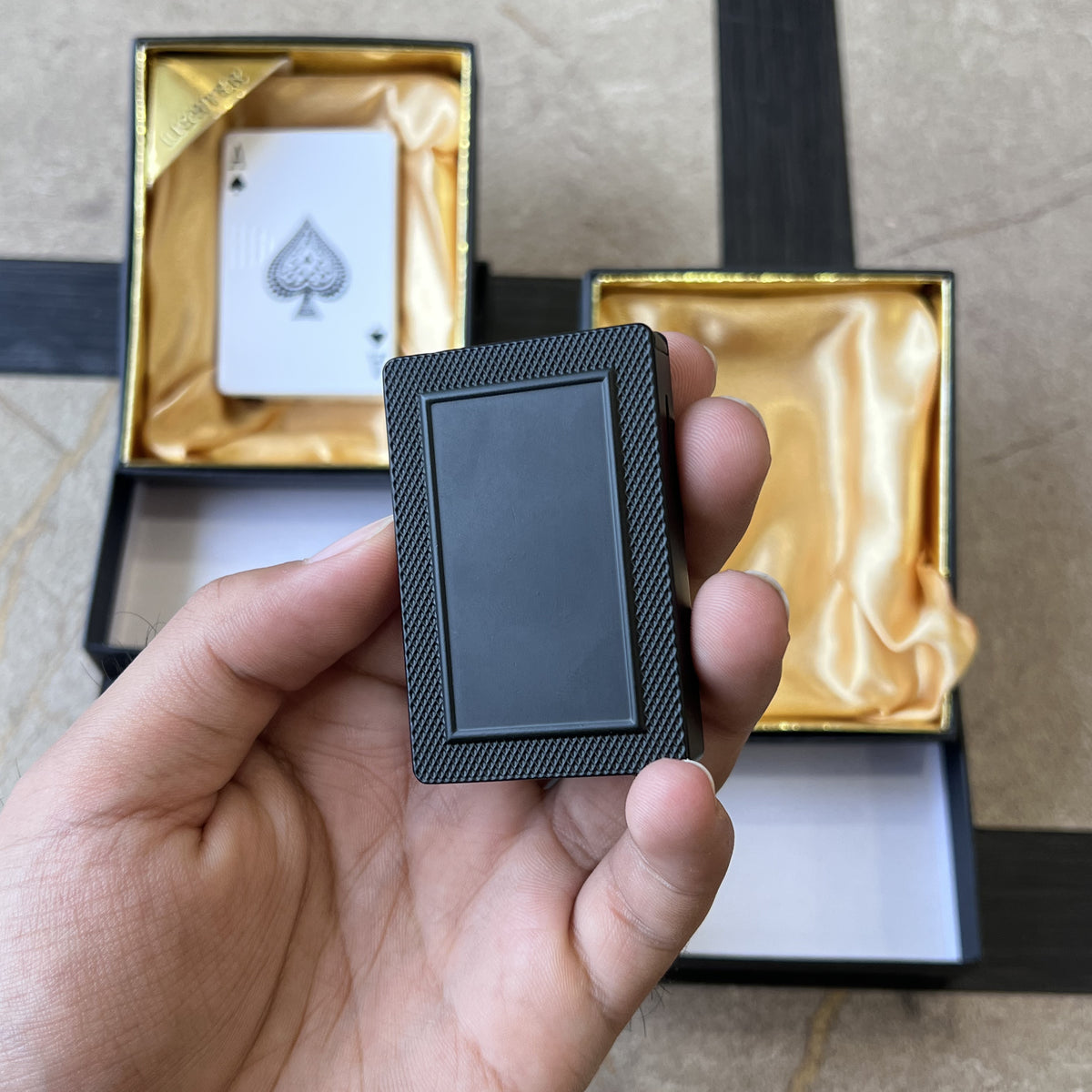 Ace of Spades Slide Torch Lighter with Green Jet Flame