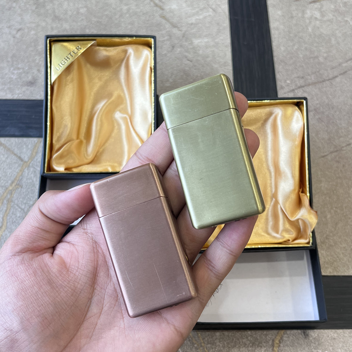 Embossed Istanbul Flip-Top Jet Lighter with Fuel Window