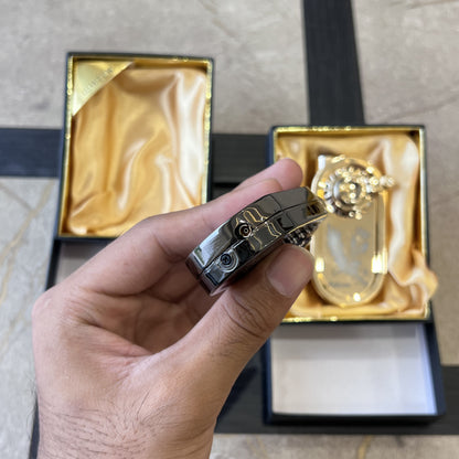 Mechanical Sprocket Crank Jet Lighter with Fidget Spinner