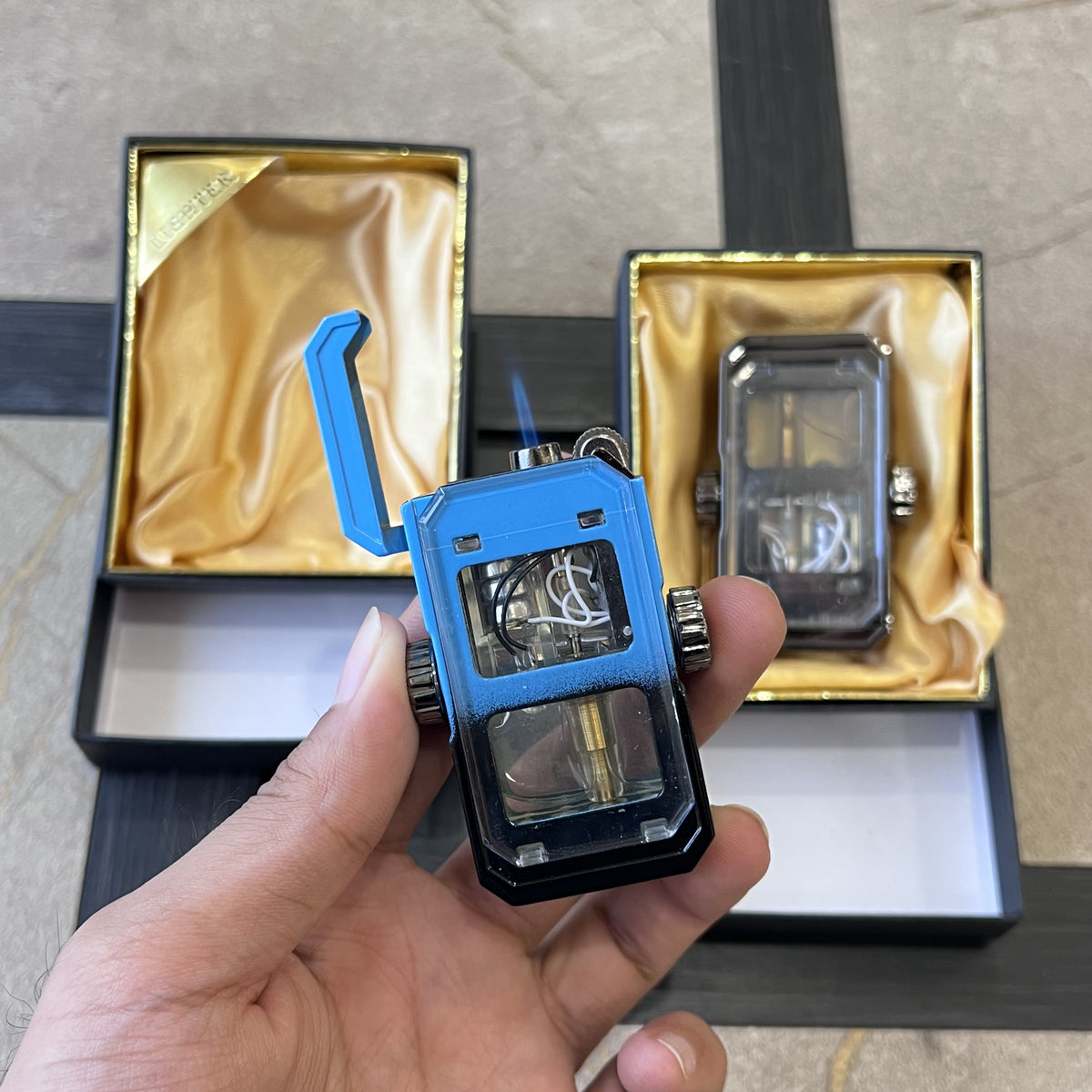 Cyberpunk Transparent LED Torch Lighter