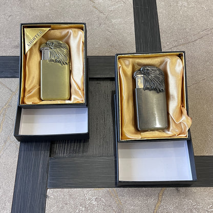 Vintage Eagle Beak Flip Lighter with Fuel Window