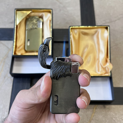 Vintage Eagle Beak Flip Lighter with Fuel Window