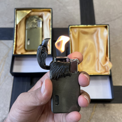 Vintage Eagle Beak Flip Lighter with Fuel Window