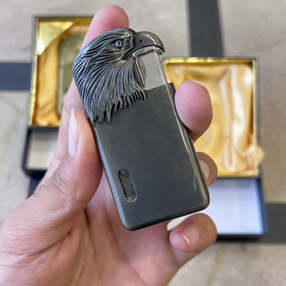 Vintage Eagle Beak Flip Lighter with Fuel Window