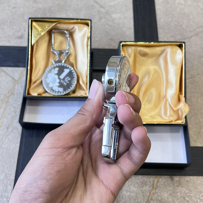 3-in-1 Lucky Coin Carabiner Torch Lighter